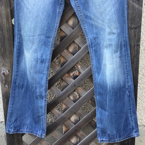 Emporio Armani jeans w/ leather & zip accents - Picture 5 of 16